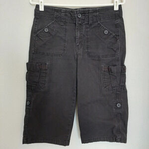 Kikit Jeans Vintage Cargo Utility Bermuda‎ Short Black Size 6